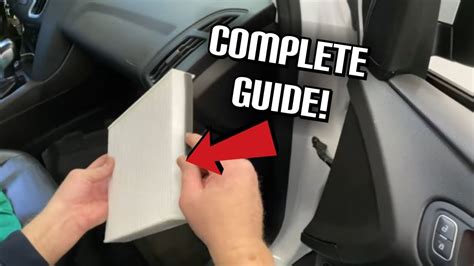 How To Replace 2012 2018 Ford Focus Cabin Air Filter Youtube