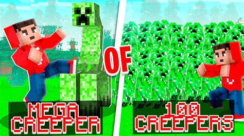 Vechten Tegen Mega Creeper Of Mini Creepers In Minecraft Welke