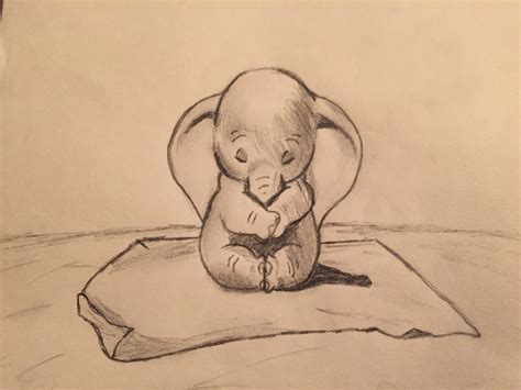 Baby Dumbo Drawing at GetDrawings | Free download