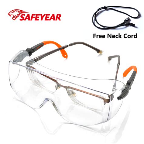 Safeyear Fogless Overglasses Safety Goggles with Z87 Fogless Coating