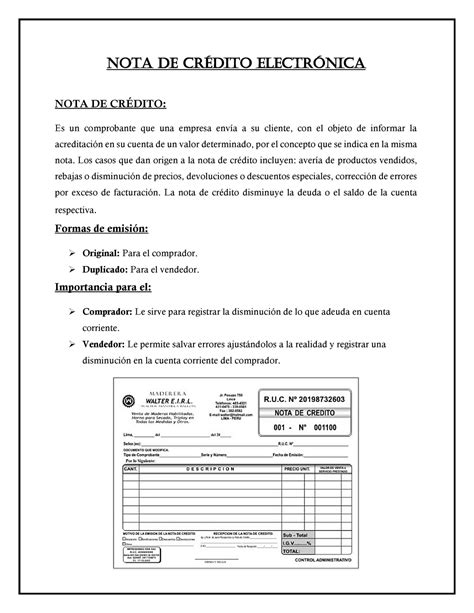 Imprimir Nota Debito Y Nota Cr Dito Terminado Nota De Cr Dito