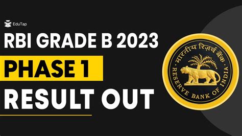 Rbi Grade B 2023 Phase 1 Exam Result Out Rbi Grade B Phase 2 Strategy