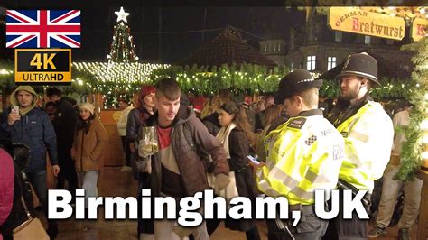 Birmingham Uk Christmas Market K Walking Tour Day And