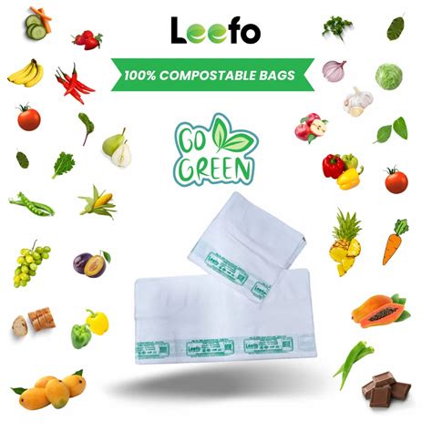 Without Handle Printed Kg Leefo Biodegradable Bags Size In Inches