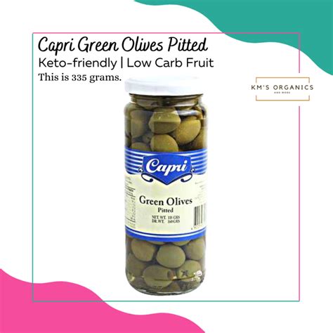 Green Olives Pitted 335g KM S Organics Lazada PH