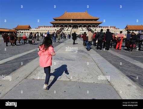 An Exclusive Path For Emperor Is Pictured At The Forbidden City In