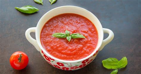 Homemade Tomato Passata With Fresh Basil Italian Recipe Book