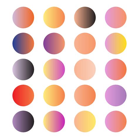 gradient color palette 14242682 Vector Art at Vecteezy