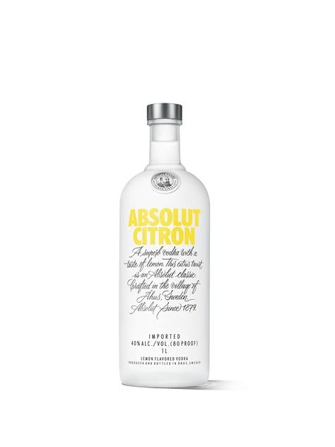 Absolut Citron Vodka L