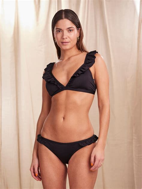 Pieces Bikini Unterteil 17134618 Schwarz Modivo At