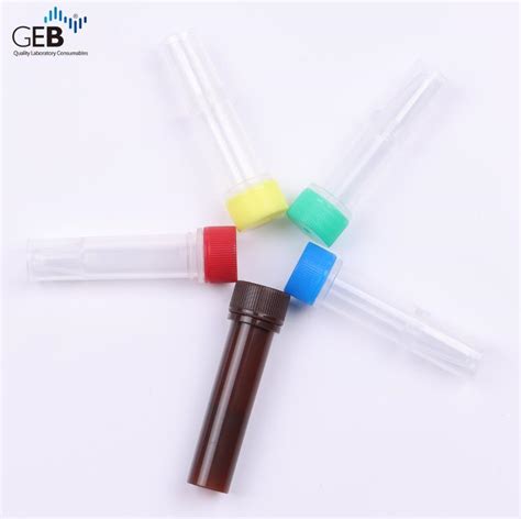 Geb Blue 1 5ml Lab Application Pp Self Standing Screw Cap Tubes Polypropylene Disposable