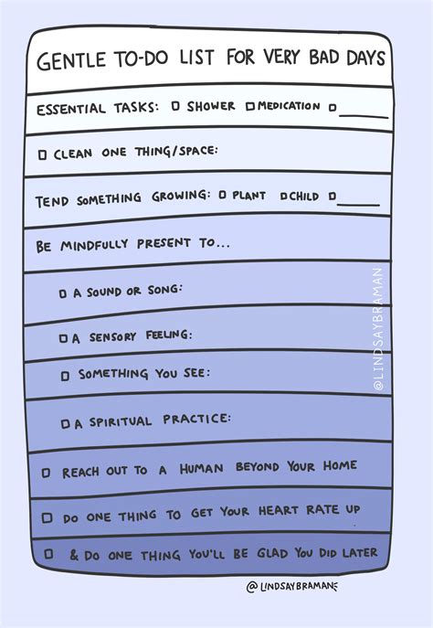 Printable daily mental health checklist – Artofit