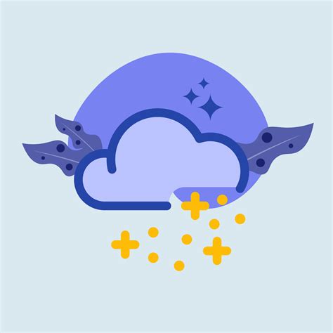 Snowy flat illustration. Weather signs vector illustration. 20405254 ...