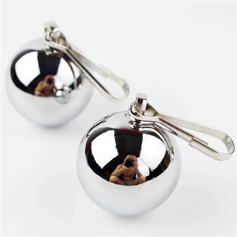 Buy 8oz Chrome Ball Weights Sex Toys For Adult Cbt Sex Games Ball Stretcher Add