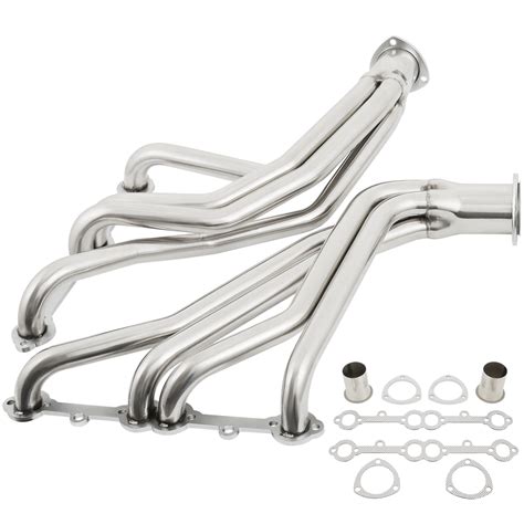 Vevor Exhaust Header Stainless Steel Long Tube Exhaust Header Polished