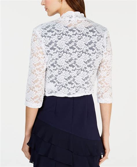 Connected Scalloped Lace Shrug Macys