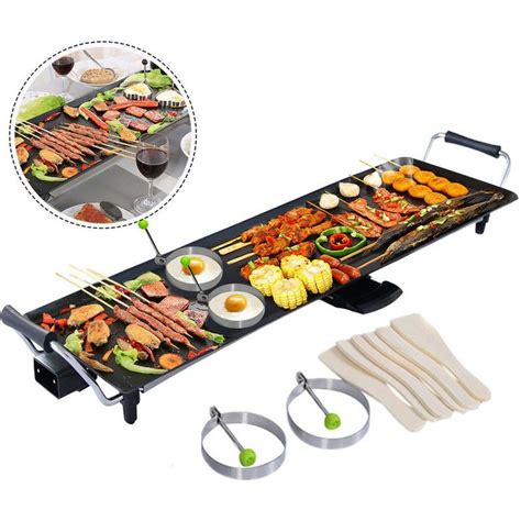 Electric Teppanyaki Table Top Grill Griddle BBQ Hot Plate Barbecue XXL ...