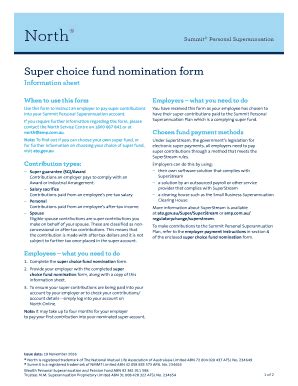 Fillable Online Summit Personal Superannuation Fax Email Print PdfFiller