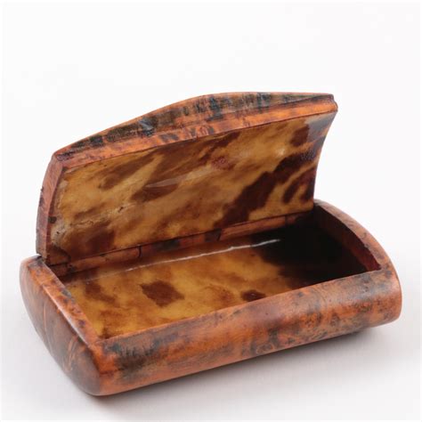 Antique Snuff Boxes in Tortoise Shell and Burl Wood | EBTH