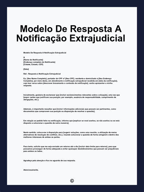 Modelo De Contra Resposta A Oficio