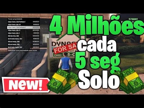 SAIUU 4 Milhões a cada 5 segundos em Glitch de dinheiro solo no