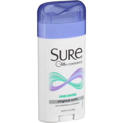 Sure Unscented Original Solid Anti Perspirant And Deodorant Hy Vee