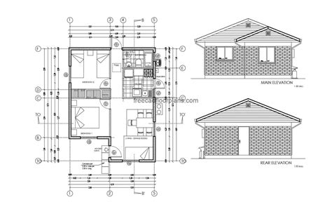 Small House Plan AutoCAD