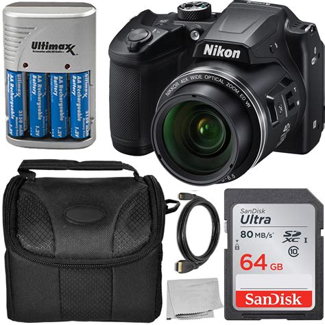 Nikon Coolpix B500 Digital Camera Starter Bundle Includes Camera Case