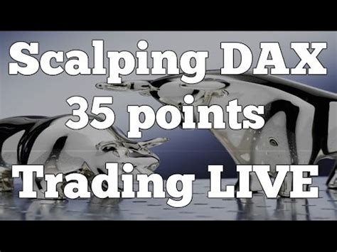 Trading Live Scalping Dax Points Youtube