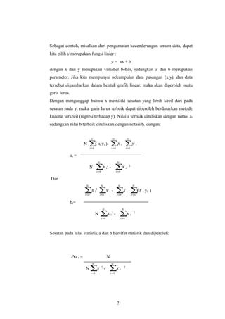 Metode Kuadrat Terkecil Pdf