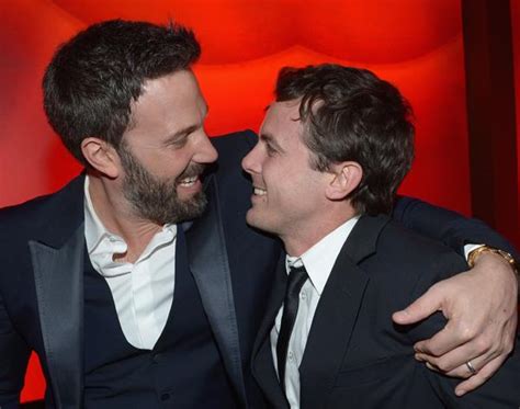 Ben And Casey Affleck Hug It Out At Golden Globes Party