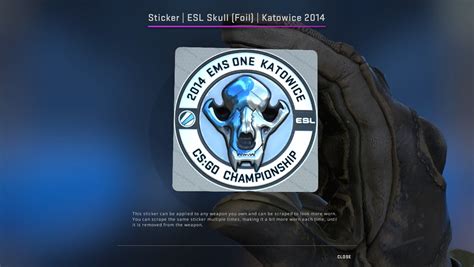 Katowice 2014 Esl Skull Crafts Price Supply Sticker Spotlight