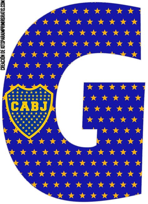 Gratis Abecedario Boca Juniors Kits Para Imprimir Gratis