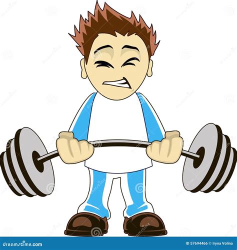 Cartoon Bodybuilder Stock Vector Image 57694466