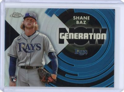 Topps Chrome Update Shane Baz Generation Now Rookie Rc Tampa Bay