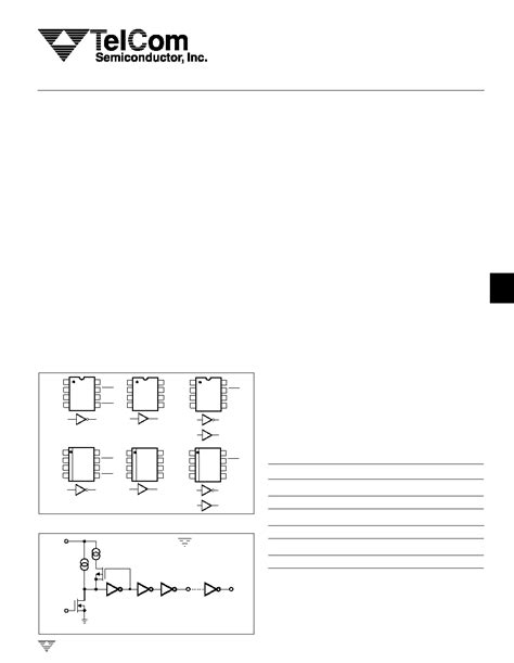 TC1427 Datasheet 1 6 Pages TELCOM 1 2A DUAL HIGH SPEED MOSFET DRIVERS