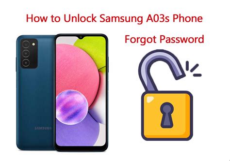 How To Unlock Samsung A03s Phone Forgot Password 6 Easy Ways