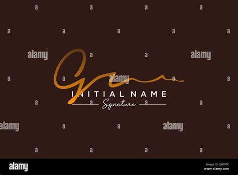 Gr Signature Stock Vector Images Alamy