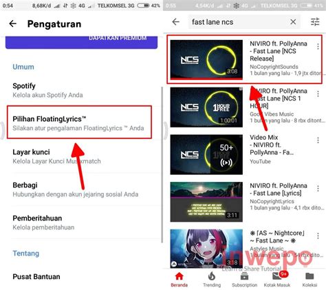 Cara Menampilkan Lirik Lagu Di Youtube Android Inwepo