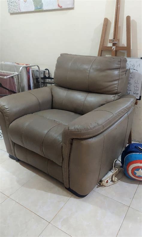 Sofa Single Grey Informa Perabotan Rumah Di Carousell