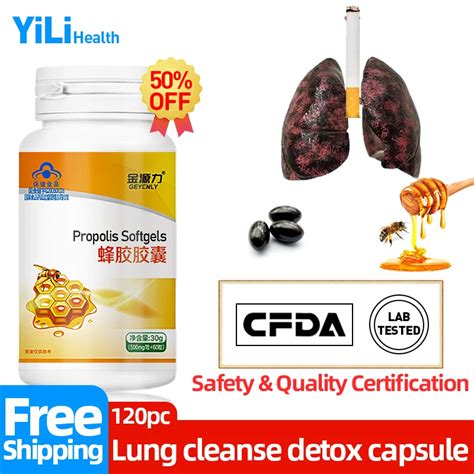 Lung Cleanse Detox Supplements Capsules Smoke Lungs Detoxification