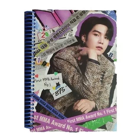 Cuaderno Bts Kpop Anillado 3 Materias 200 Hojas Tapa Dura