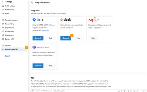 Integration with Slack – GanttPRO Knowledge Base