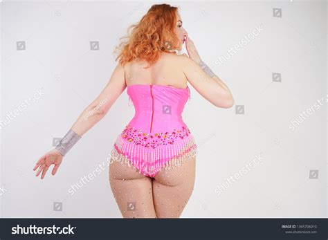 Sexy Curvy Girls Ass Dressed Pink Stock Photo Shutterstock
