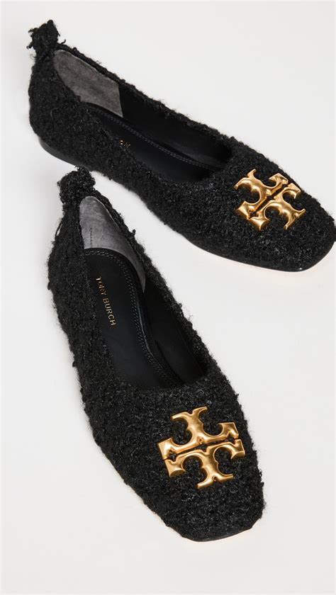 Tory Burch Eleanor Ballet Flats In Black Lyst