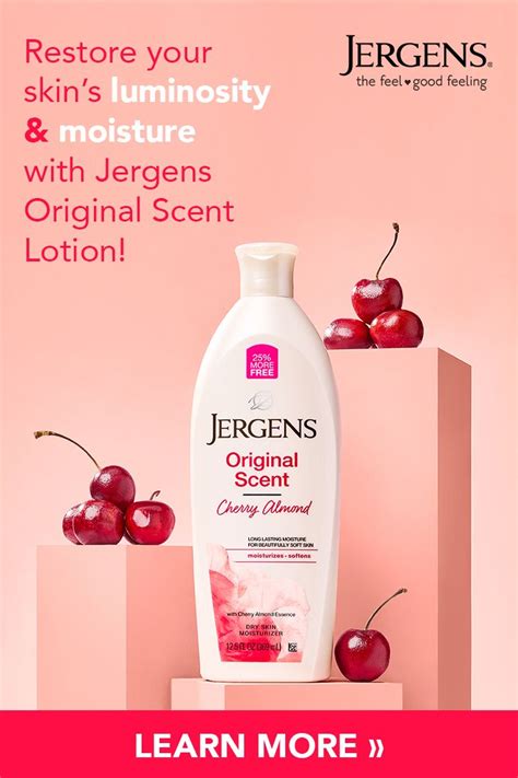 Jergens Original Scent With Cherry Almond Essence Dry Skin Moisturizer