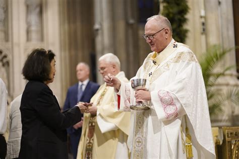 Cardinal Dolan Celebrates The Mass Of The Lords Supper At St Patrick