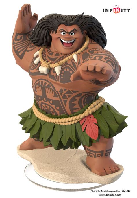 Artstation Maui From Moana Disney Infinity B Allen Disney