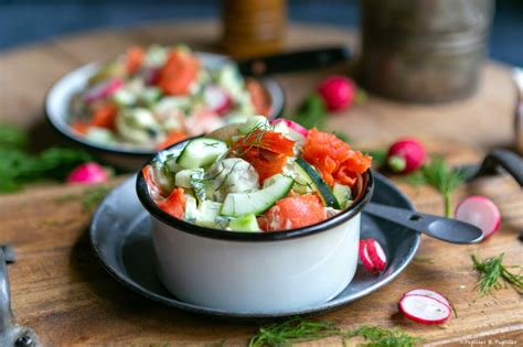 Salade De Saumon Fum Au Concombre Et Laneth