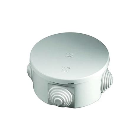 Ip65 Weatherproof Round Junction Box With Glands 80mm Diameter